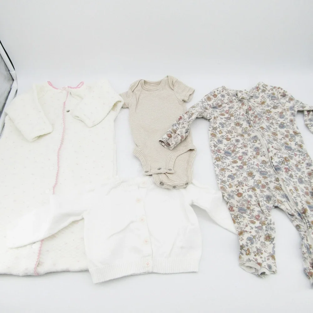 Carter's Cloud Island Gerber 0-6 months Baby Girl Clothing Lot Bodysuits 27 pcs